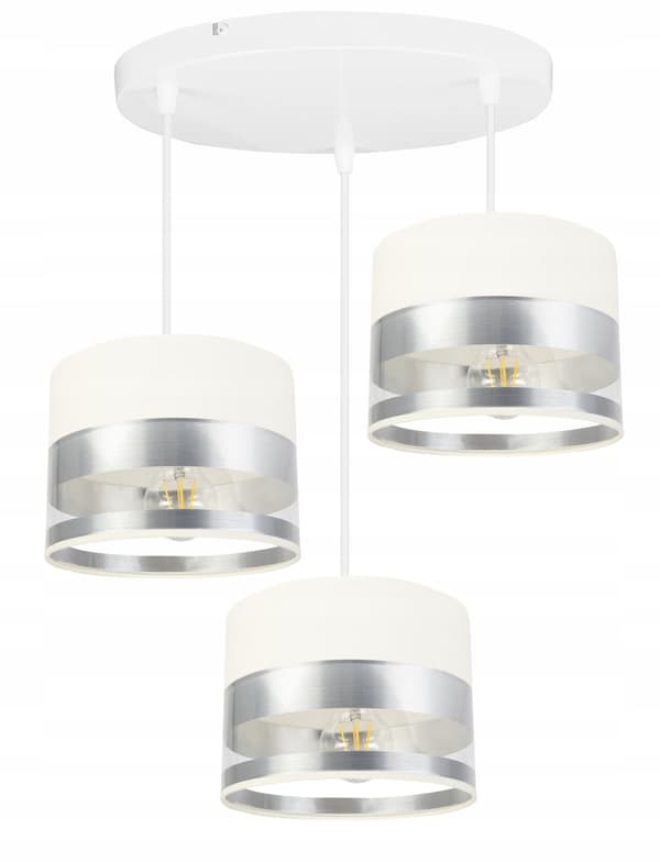 TAK HÄNGLAMPA MODERN KROM LAMPSKÄRM LED