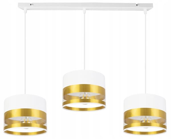 TAK HÄNGLAMPA MODERN GULD LAMPSKÄRM LED