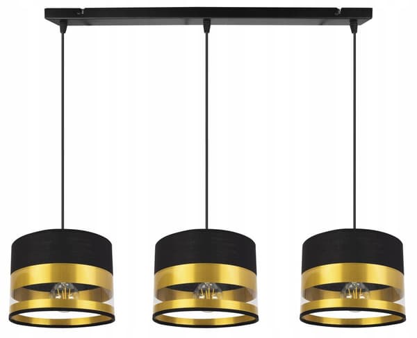 TAK HÄNGLAMPA MODERN GULD LAMPSKÄRM LED