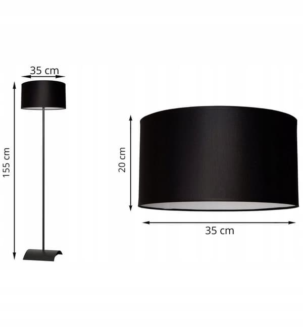 MODERN GOLVLAMPA MED LED LAMPSKÄRM