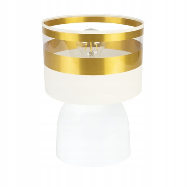 NATBORDSLAMPE LAMPESKÆRM GULD LED VALG