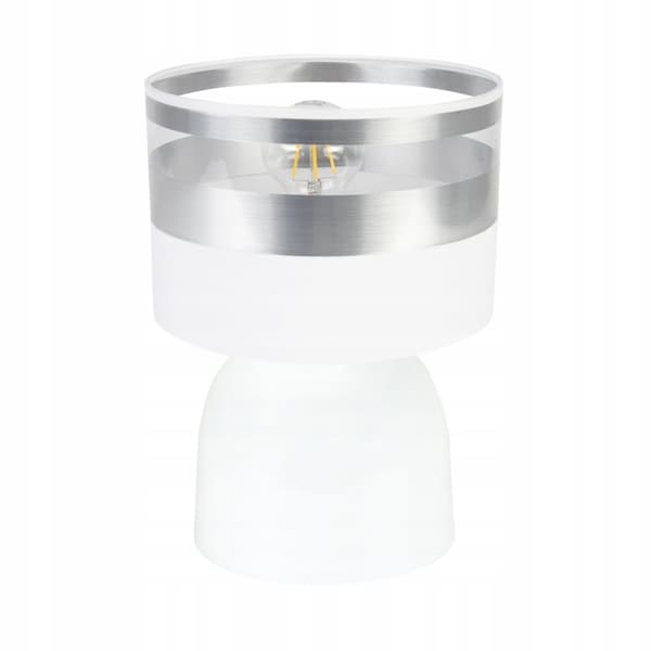 NATTBORDSLAMPA LAMPSKÄRM KROM LED VAL