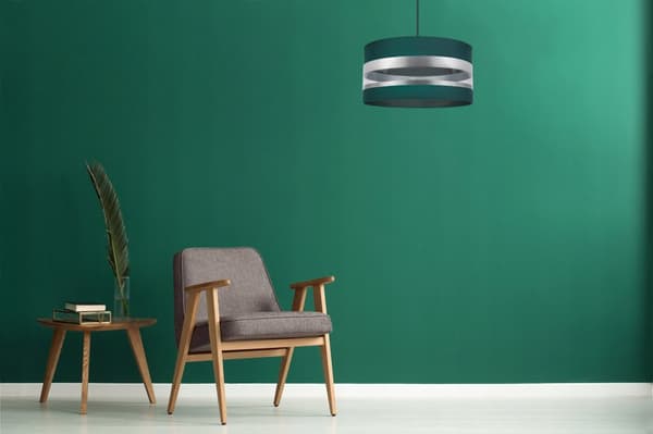 TAK HÄNGLAMPA ELEGANT KROM LAMPSKÄRM LED