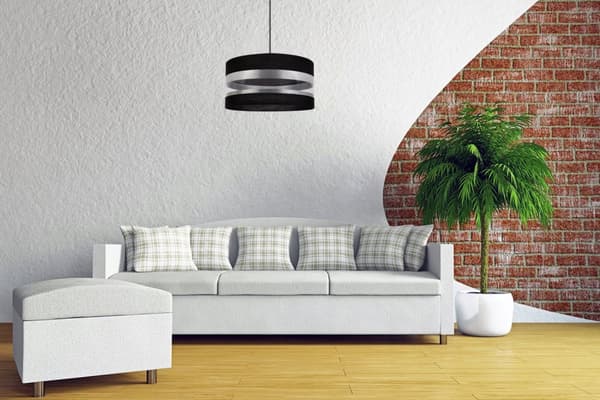 TAK HÄNGLAMPA ELEGANT KROM LAMPSKÄRM LED