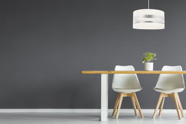 TAK HÄNGLAMPA ELEGANT KROM LAMPSKÄRM LED