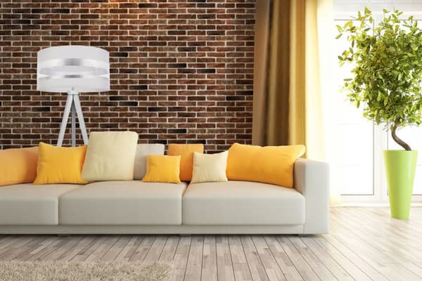 MODERN KROM STATIV GOLVLAMPA LED LAMPSKÄRM