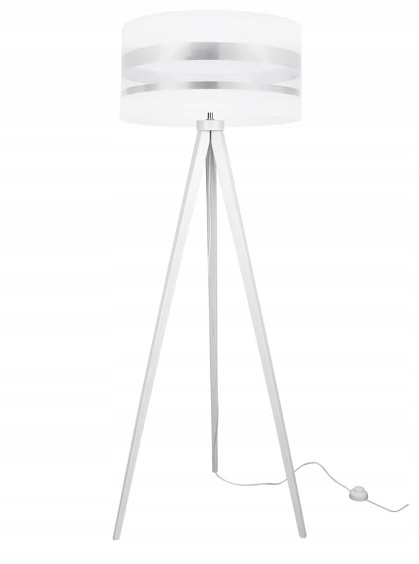 MODERN KROM STATIV GOLVLAMPA LED LAMPSKÄRM