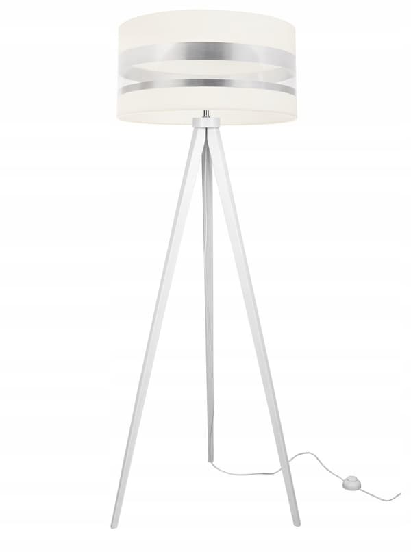 MODERN KROM STATIV GOLVLAMPA LED LAMPSKÄRM