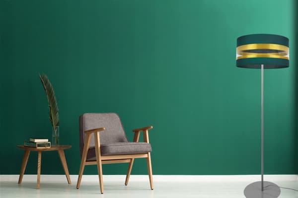 STULRLAMPE GULD LAMPESKÆRM ELEGANTE FARVER