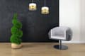 Miniatyrbillede 4 af 10: LOFT HÆNGELAMPE MODERNE GULD LAMPESKÆRM LED