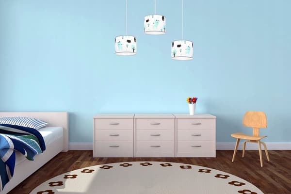 LOFT TAK HÄNGLAMPA BARN LAMPSKÄRM LED