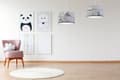 Miniatyrbillede 2 af 10: LOFT LOFT HÆNGELAMPE BØRNELAMPESKÆRM LED
