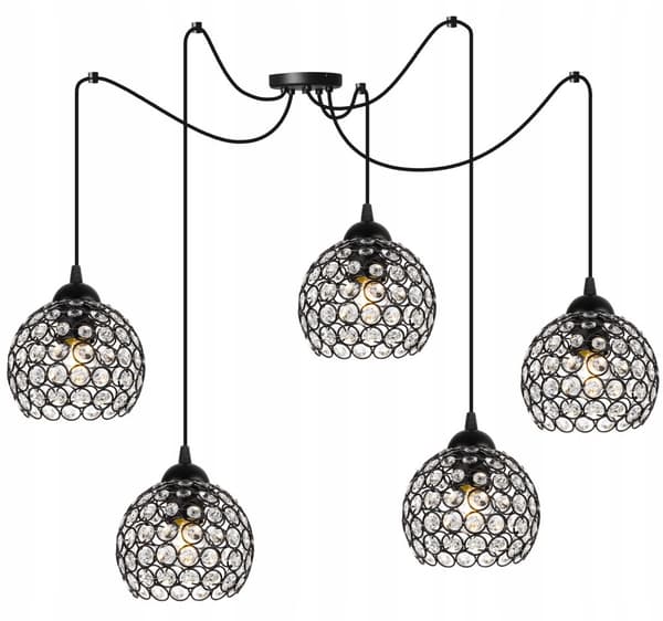 TAKHÄNGLAMPA SPIDER CRYSTAL TAKLAMPA