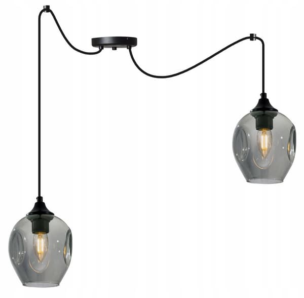 MODERNE LOFT-HÆNGELAMPE SPIDDERGLAS