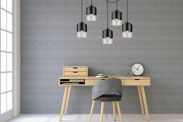 MODERNE LOFT-HÆNGELAMPE SPIDDERGLAS