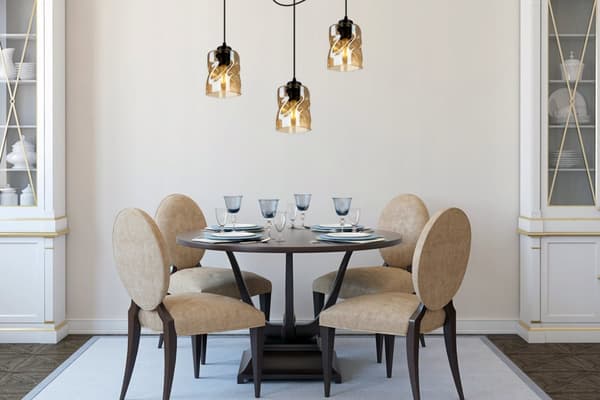 MODERNE HÆNGELAMPE SPIDER GLAS LYSEKRANT