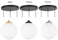 Miniatyrbillede 8 af 10: LOFTSLAMPE PLAFON BALL GULD KROM LED