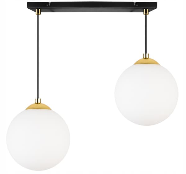 HÆNGE LOFTSLAMPE LOFTKUGE GULD KROM LED