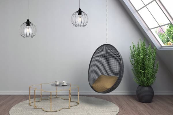 HÆNGENDE LOFTSLAMPE TRÅD KROM LED