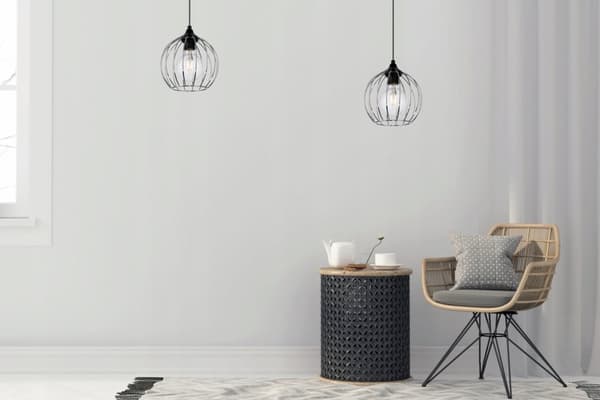 HÆNGENDE LOFTSLAMPE TRÅD KROM LED