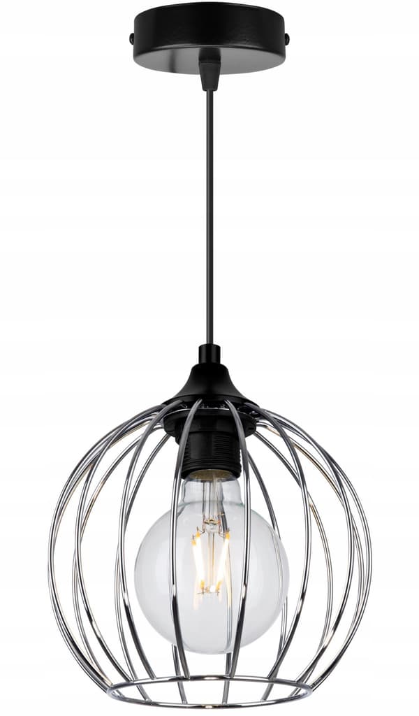 HÆNGENDE LOFTSLAMPE TRÅD KROM LED