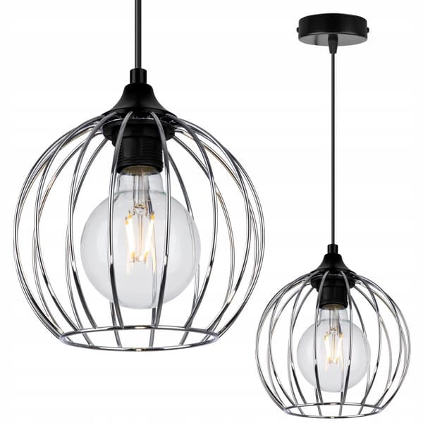 HÆNGENDE LOFTSLAMPE TRÅD KROM LED