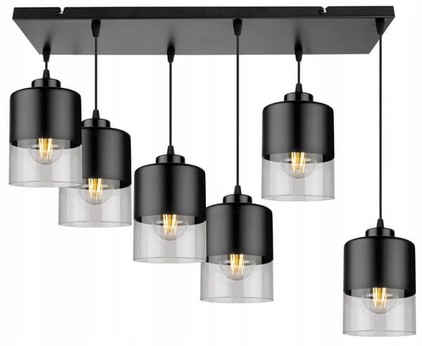 MODERN TAK HÄNGLAMPA GLAS LJUSKRAKA