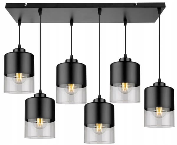 MODERN TAK HÄNGLAMPA GLAS LJUSKRAKA