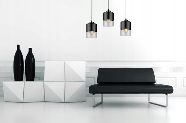 MODERNE LOFT-HÆNGELAMPE GLAS LYSEKRANT