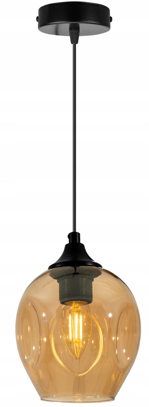 MODERNE LOFT-HÆNGELAMPE GLAS LYSEKRANT