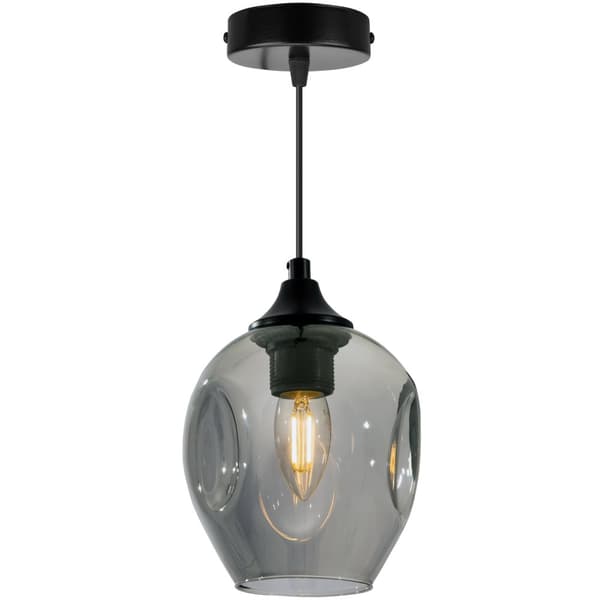 MODERNE LOFT-HÆNGELAMPE GLAS LYSEKRANT