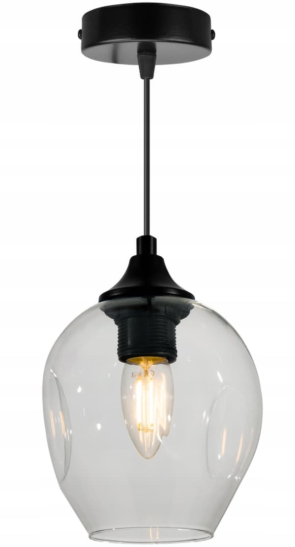 MODERNE LOFT-HÆNGELAMPE GLAS LYSEKRANT