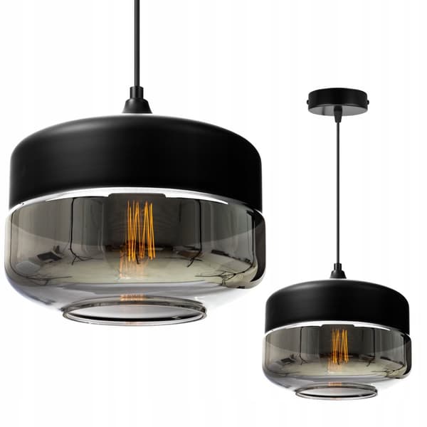 LOFTSLAMPE, GLAS PLAFON, LED SKÆRM