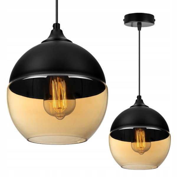 LOFTSLAMPE, GLAS PLAFON, LED SKÆRM