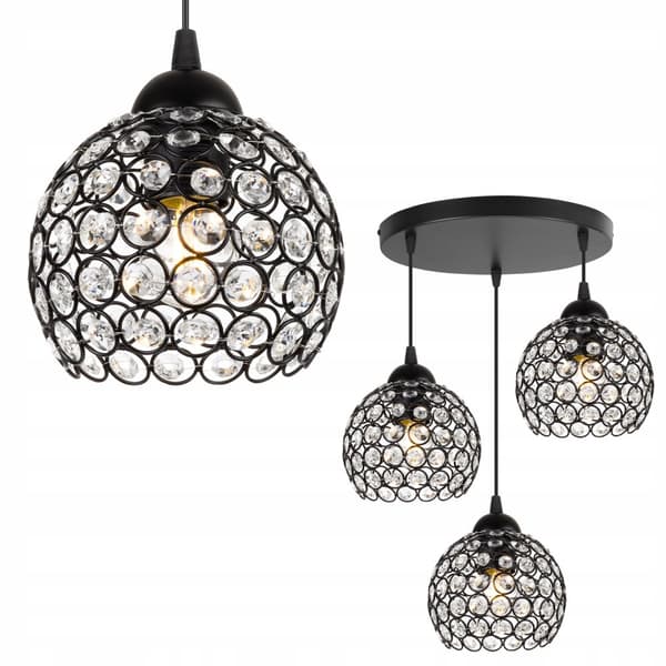 TAKHÄNGLAMPA LJUSSTAKARE TAKLAMPA KRISTAL