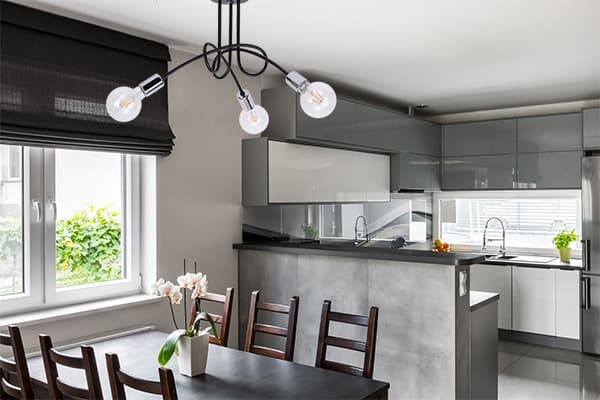 LOFT HÆNGELAMPE EDISON INDUSTRIAL krom LED