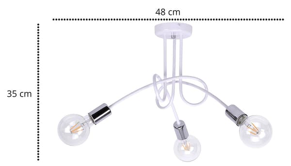 LOFT HÆNGELAMPE EDISON INDUSTRIAL krom LED
