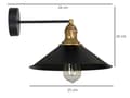 Miniatyrbillede 9 af 10: LED VÆG Sconce METAL LOFT til væg