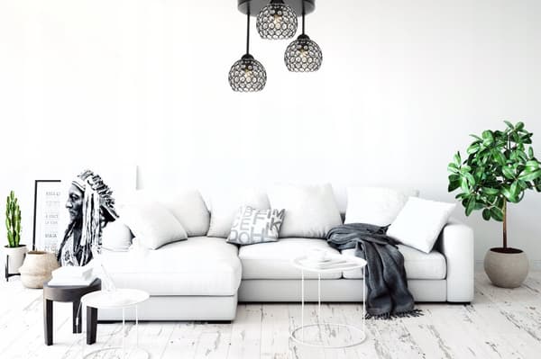 LOFT HÆNGELAMPE LYSELYSE LOFTSLAMPE KRYSTAL