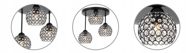LOFT HÆNGELAMPE LYSELYSE LOFTSLAMPE KRYSTAL