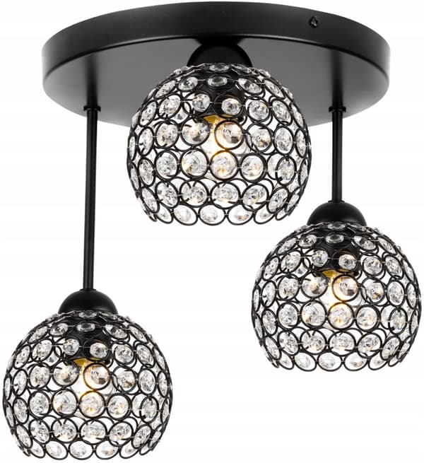 LOFT HÆNGELAMPE LYSELYSE LOFTSLAMPE KRYSTAL