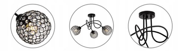 LOFTSLAMPE HÆNGENDE KRYSTAL LYSELYSE LED