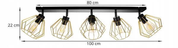HÄNGLAMPA TAK LJUSKRAN GULDEN LED PLAFON