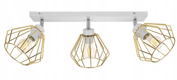 HÆNGELAMPE LOFT LYSKELYSE GYLDNE LED PLAFON