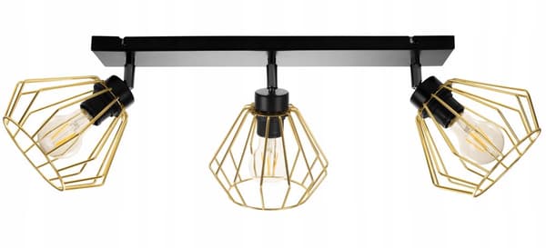 HÆNGELAMPE LOFT LYSKELYSE GYLDNE LED PLAFON