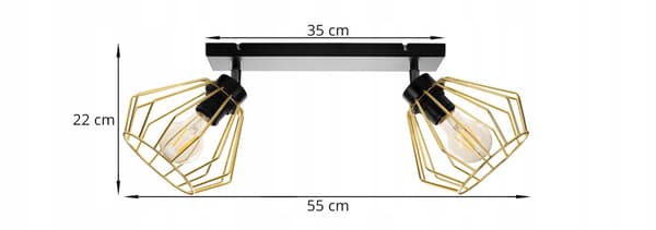 HÄNGLAMPA TAK LJUSKRAN GULDEN LED PLAFON