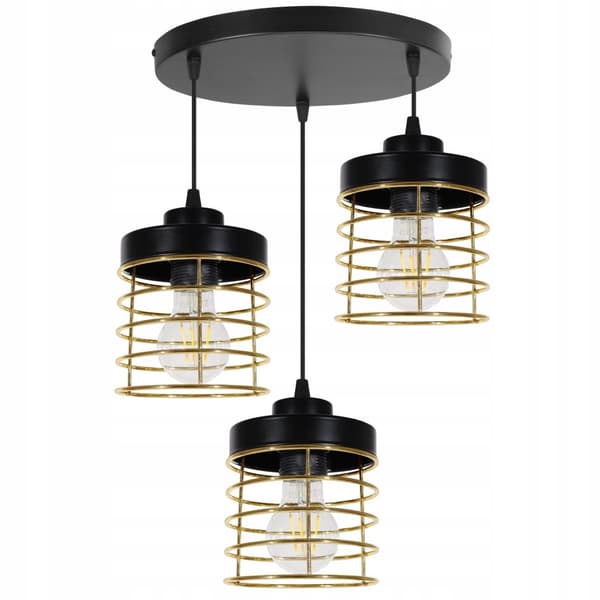 RIIPPUVALAISIN Kattokruunu GOLDEN WIRE LED