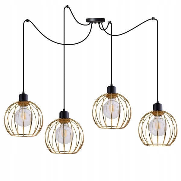 HÆNGENDE LOFTSLAMPE LYSKELYSE GOLDEN SPIDER LOFT