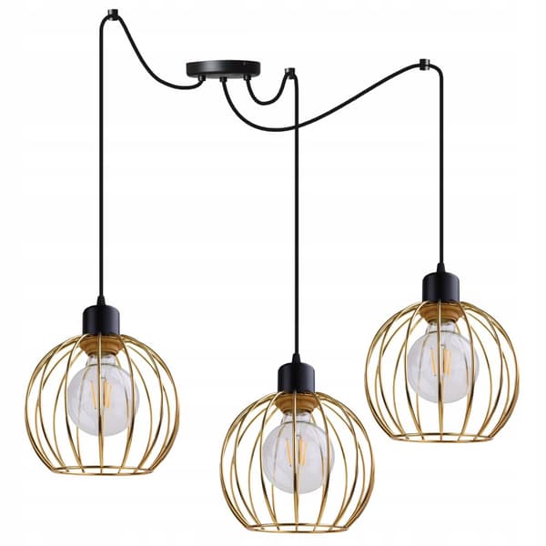 HÄNGANDE TAKLAMPA LJUSKRAKA GOLDEN SPIDER LOFT