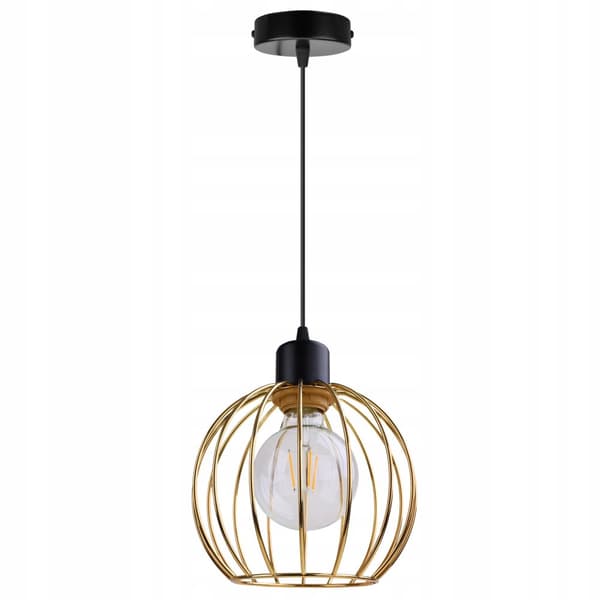 HÆNGE LOFTSLAMPE LYSKELYSE GULDTRÅDSLOFT
